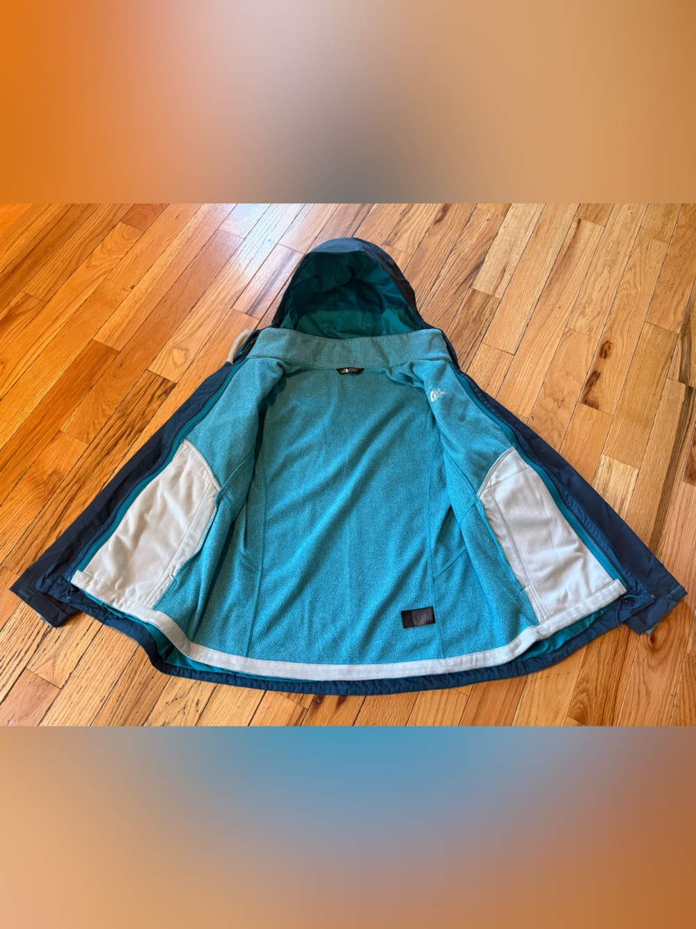 The North Face DRYVENT 2-in-1 Coat/Jacket With Liner Blue/Teal Women’s Size XL - Picture 7 of 16